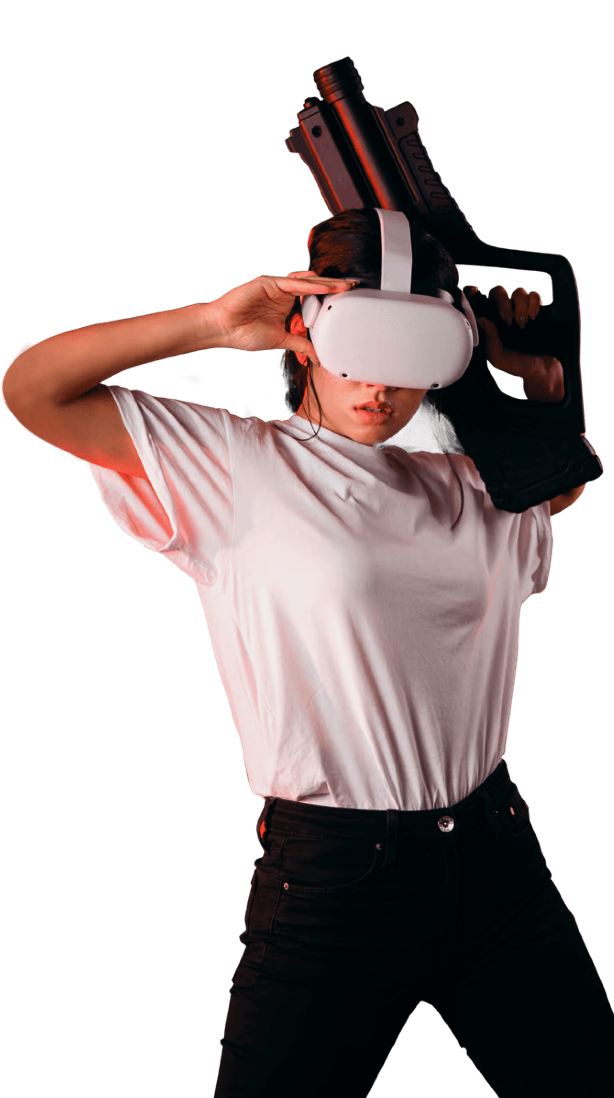 Woman with VION VR tagger